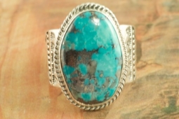 Genuine Candelaria Turquoise Sterling Silver Ring